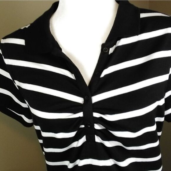 Bugle Boy For Her Striped Polo Sz L - Picture 3 of 6